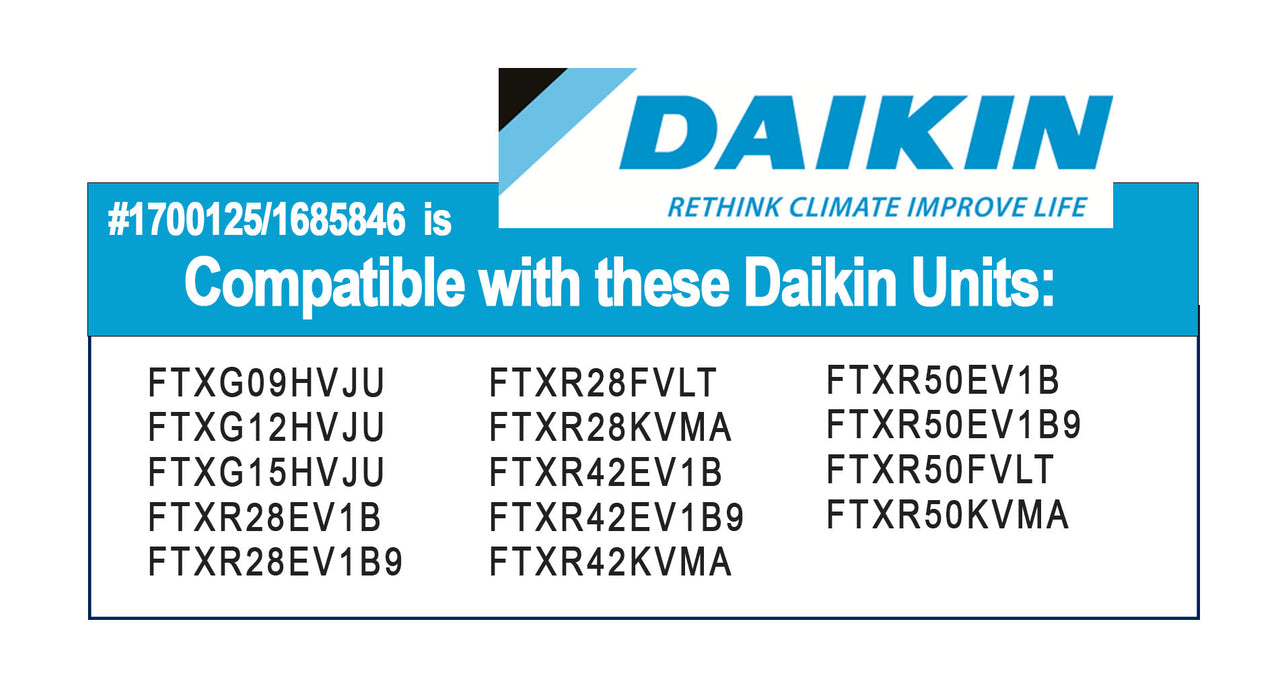 Daikin 1700125 (Left) and 1685846 (Right) Mini Split Filter 2-Pack