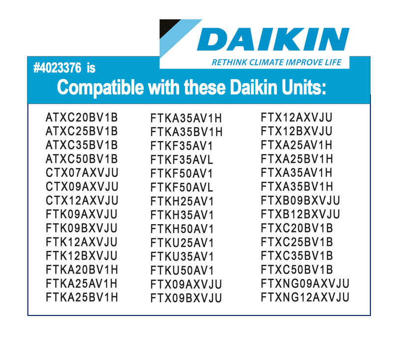 Daikin 4023376 Screens and KAF970A46 Photocatalytic with 1597259 Filter Frame Mini Split Filter Combo
